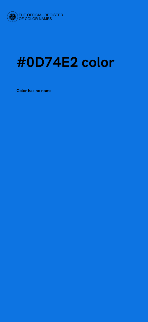 #0D74E2 color image
