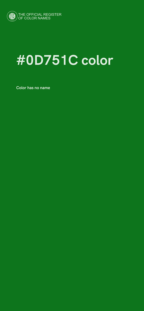 #0D751C color image