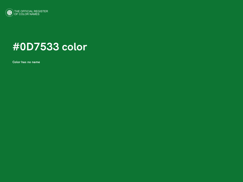 #0D7533 color image