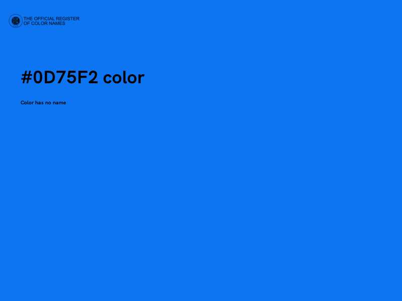 #0D75F2 color image