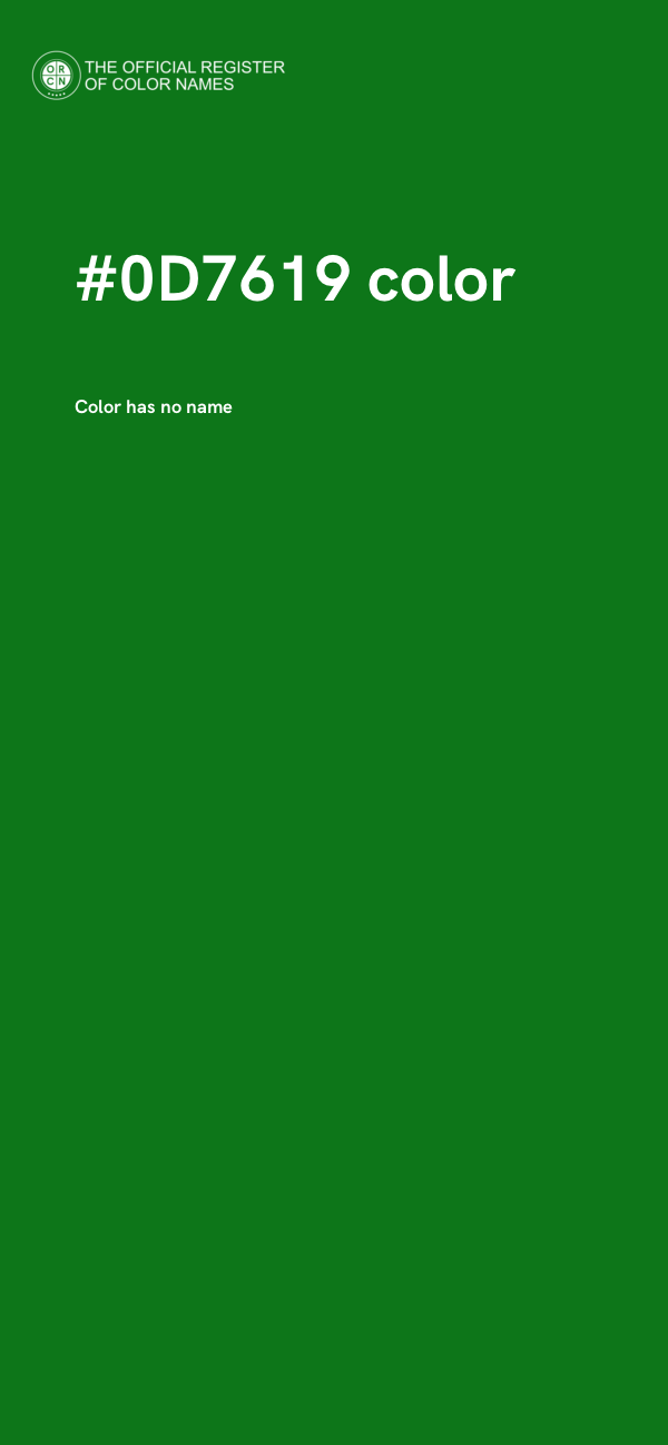 #0D7619 color image