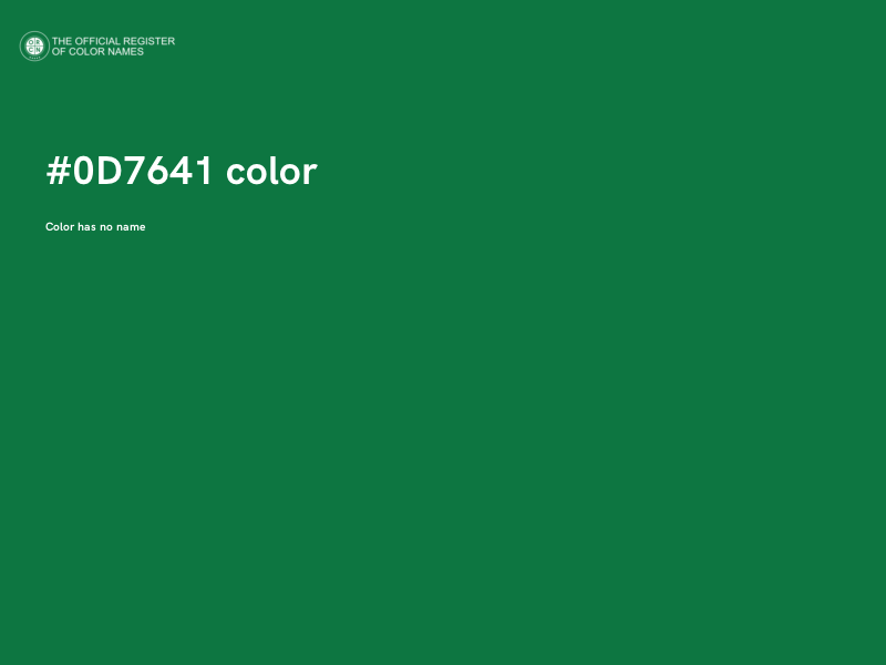 #0D7641 color image