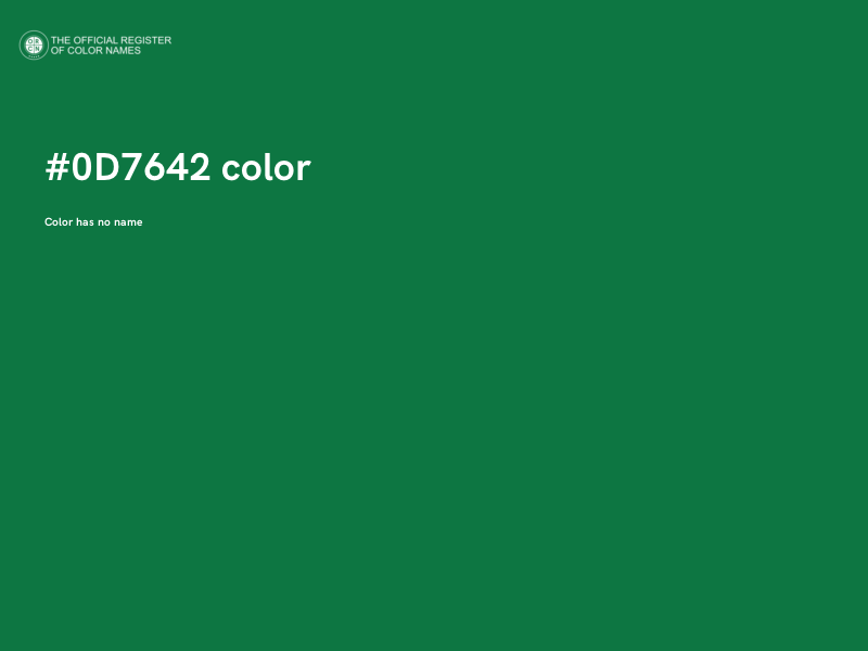 #0D7642 color image