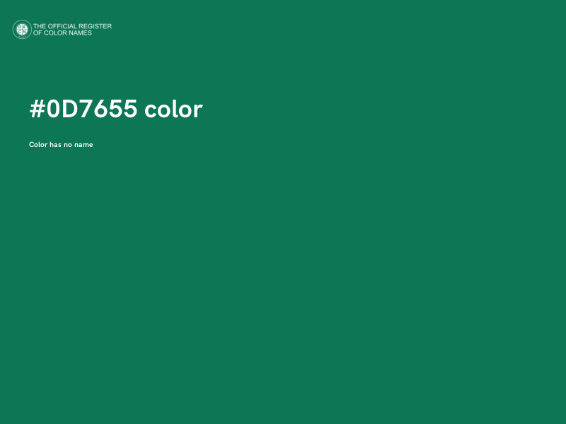 #0D7655 color image