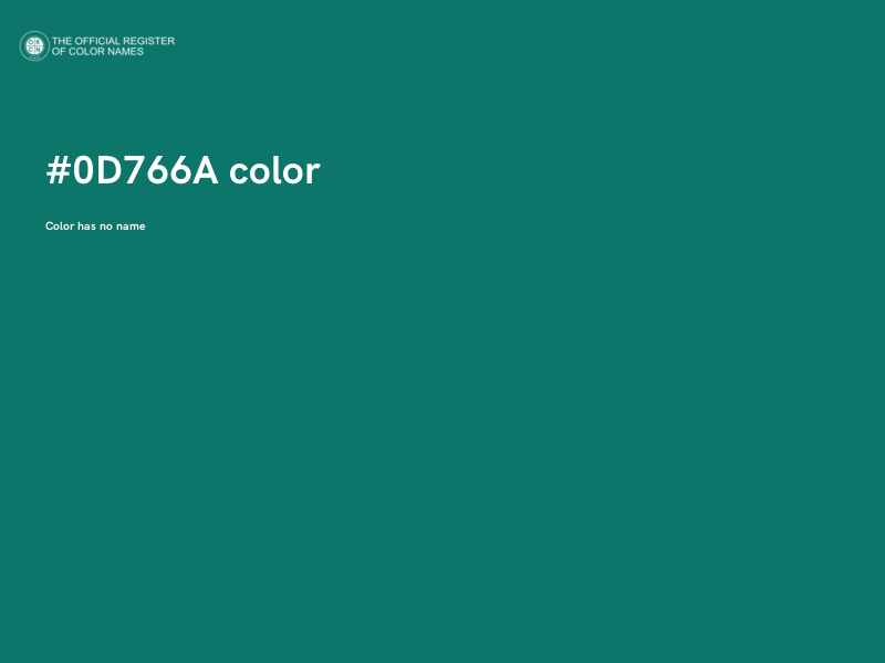 #0D766A color image