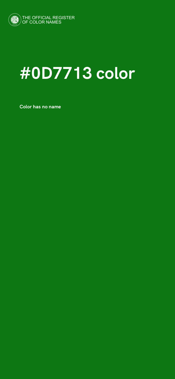 #0D7713 color image
