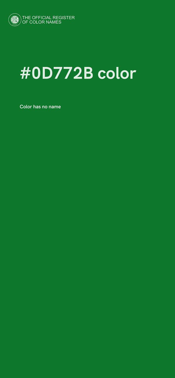 #0D772B color image