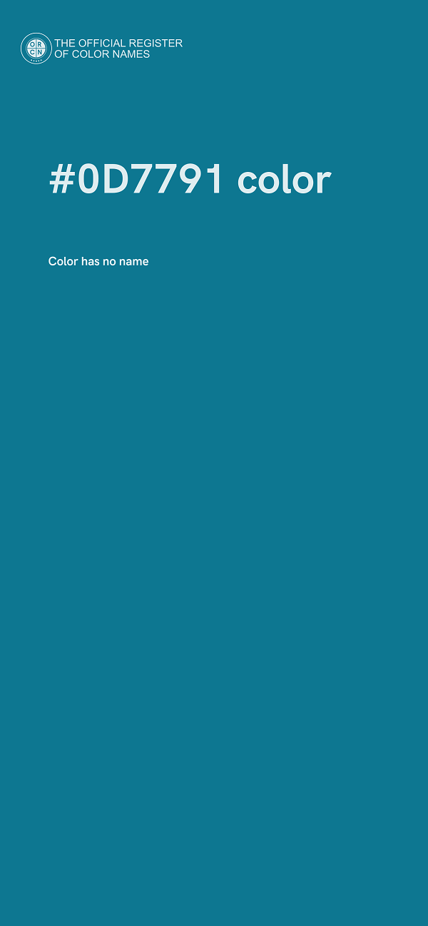 #0D7791 color image