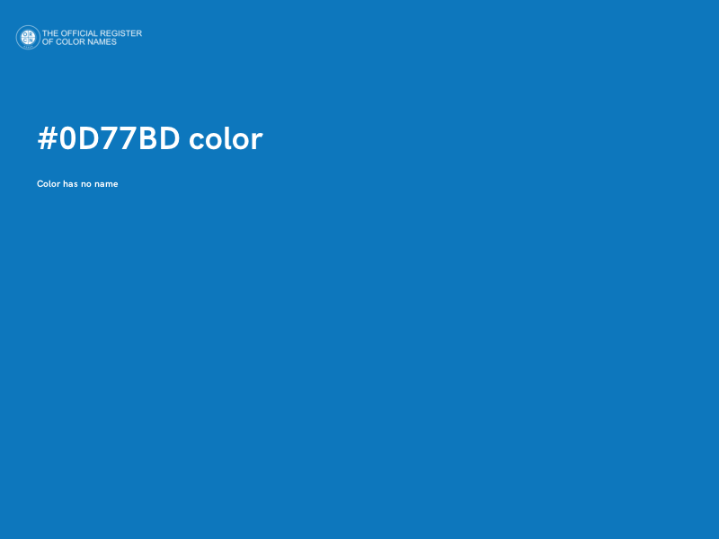 #0D77BD color image