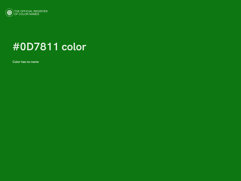 #0D7811 color image