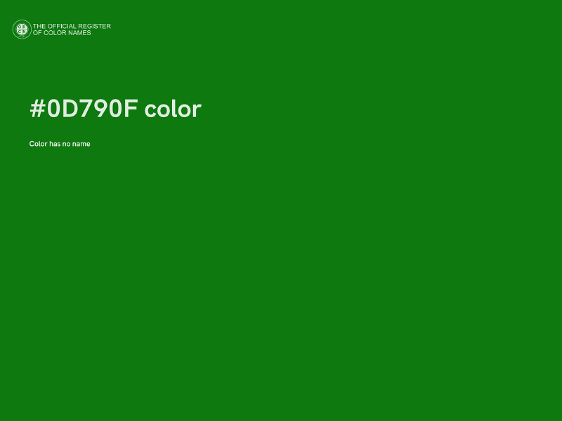 #0D790F color image