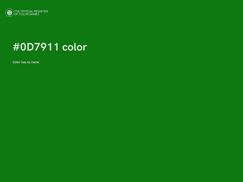 #0D7911 color image