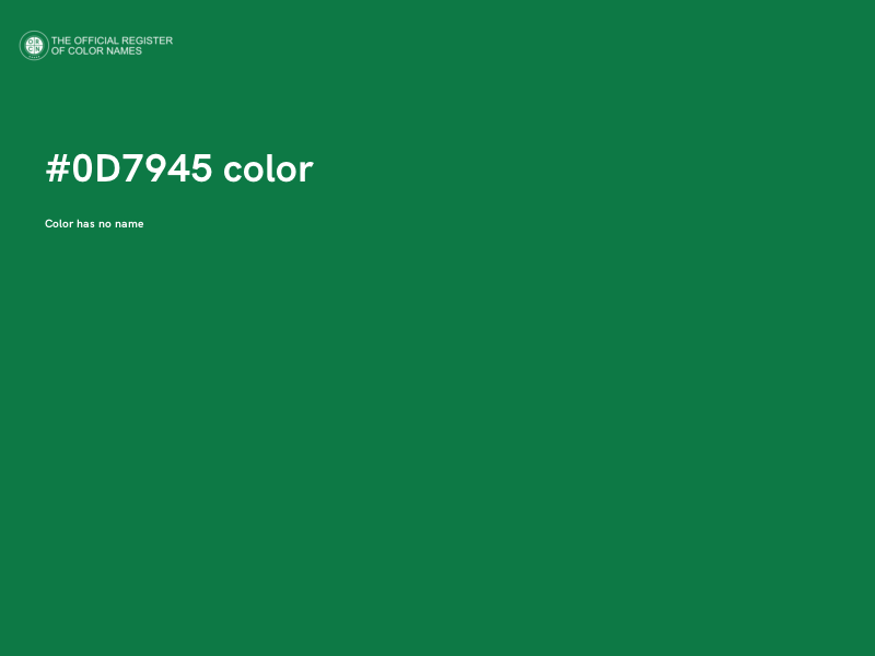 #0D7945 color image