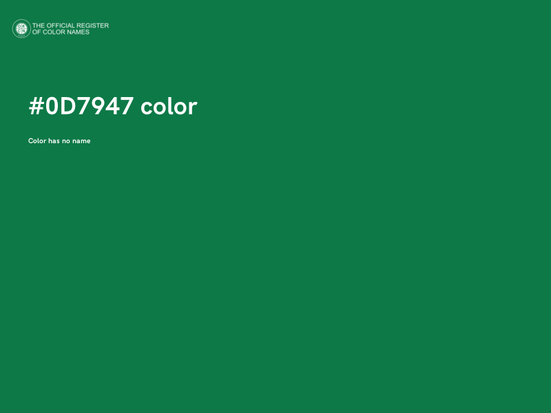 #0D7947 color image