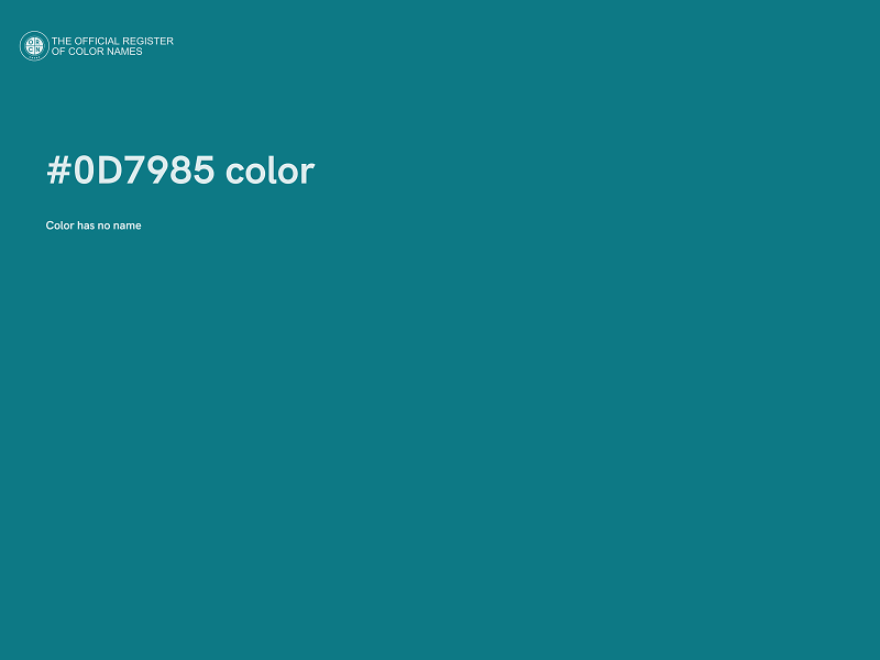 #0D7985 color image