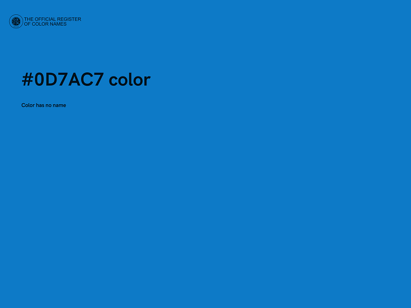 #0D7AC7 color image