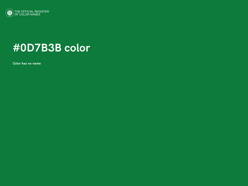#0D7B3B color image
