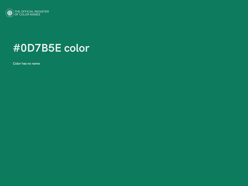 #0D7B5E color image