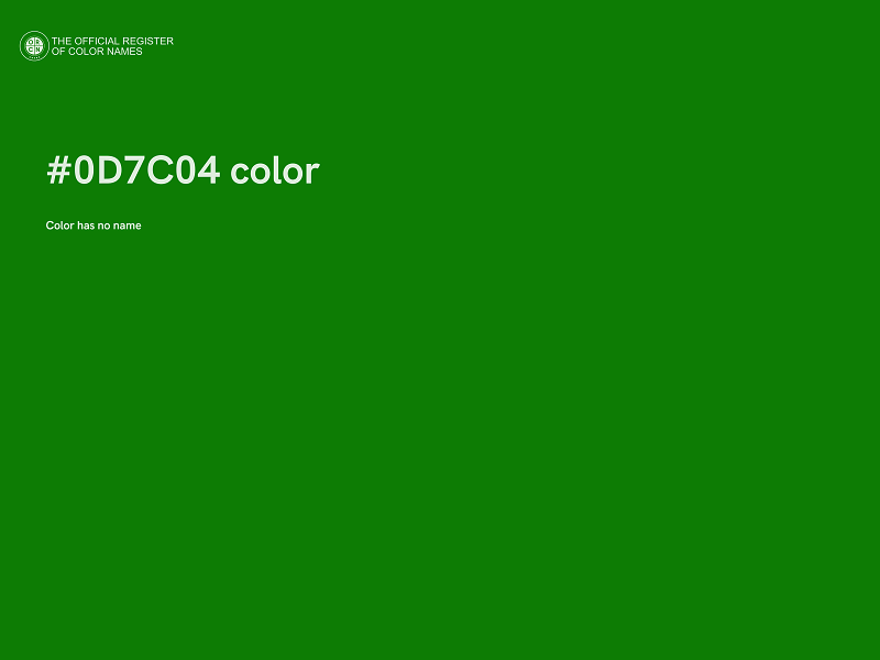#0D7C04 color image