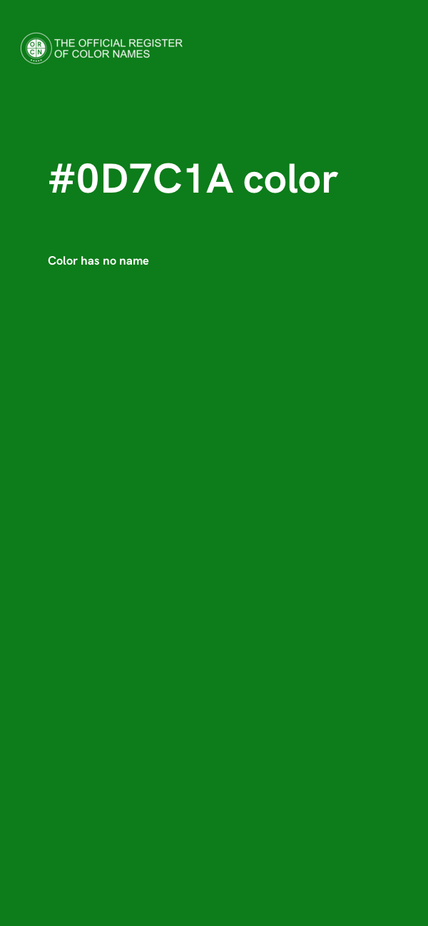 #0D7C1A color image