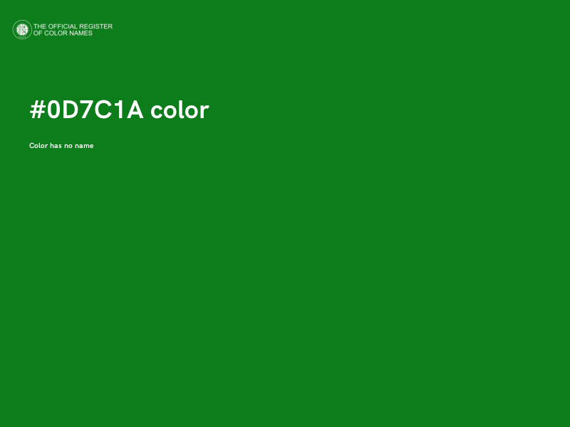 #0D7C1A color image