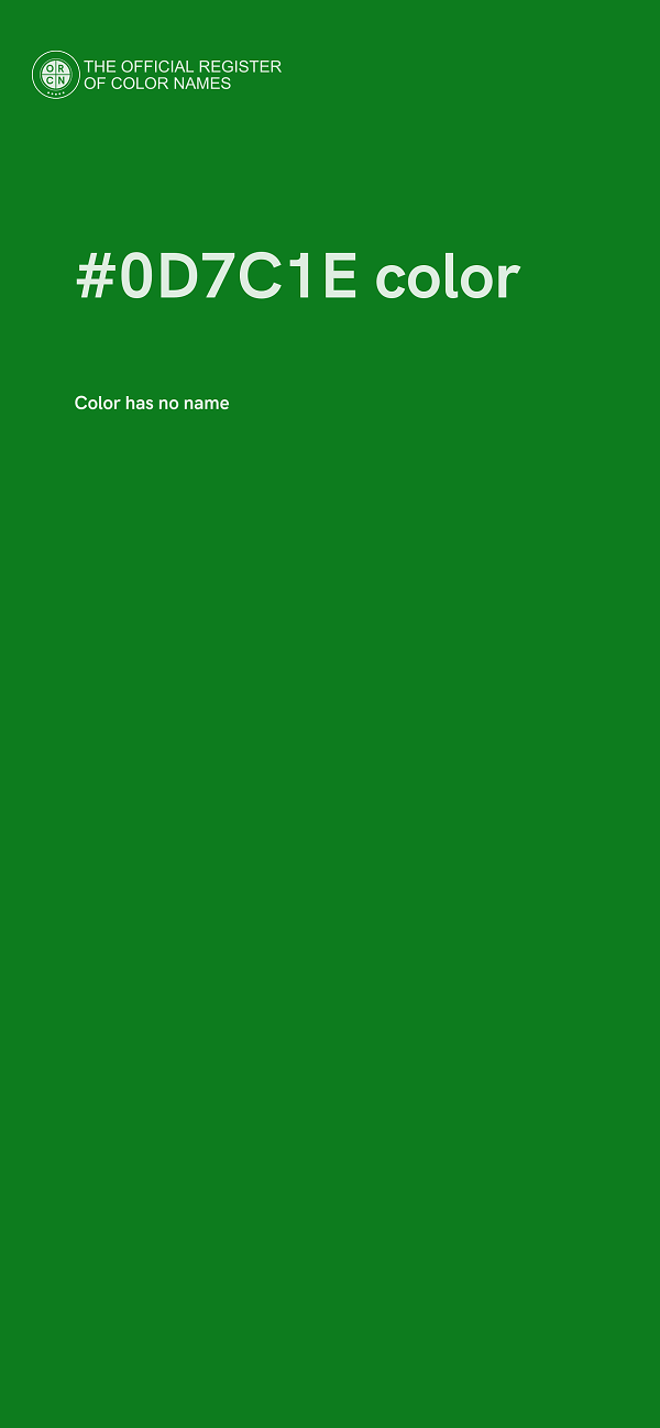 #0D7C1E color image
