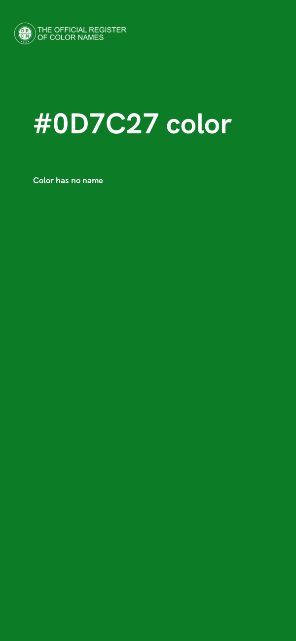 #0D7C27 color image