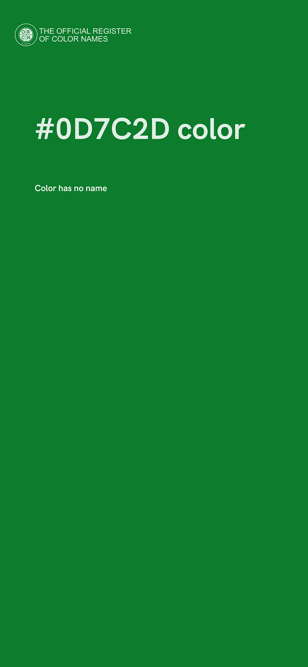 #0D7C2D color image