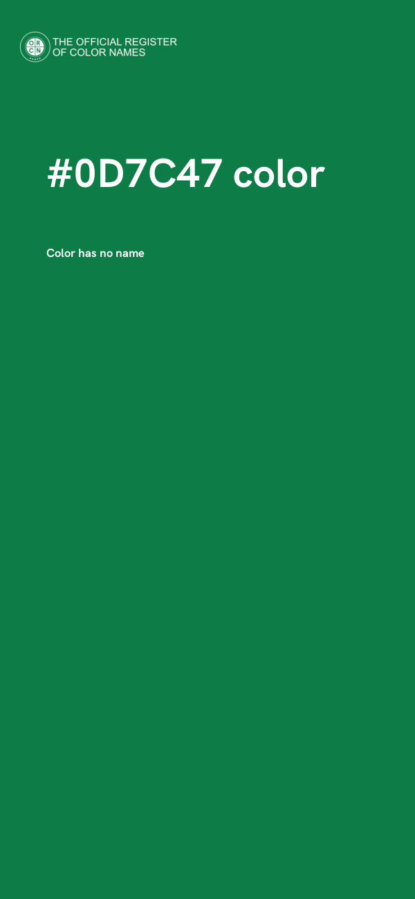 #0D7C47 color image