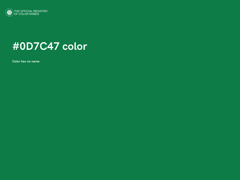 #0D7C47 color image