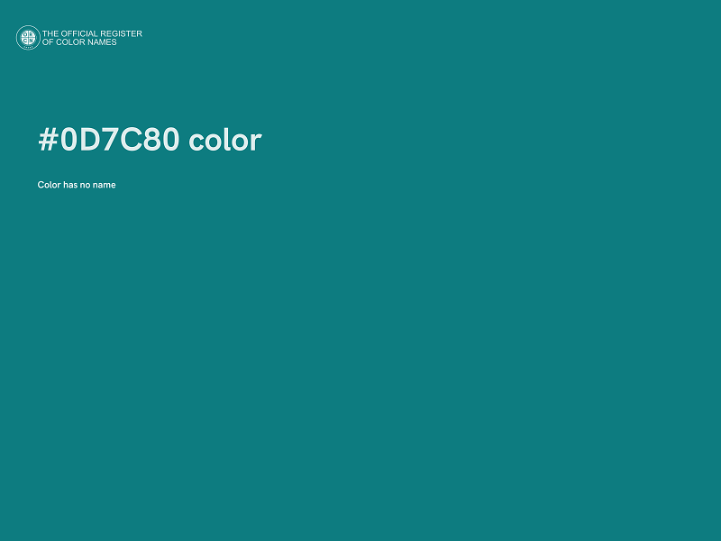 #0D7C80 color image