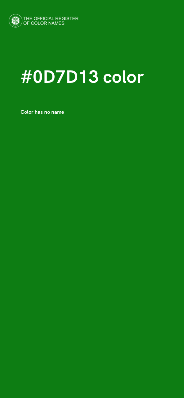 #0D7D13 color image