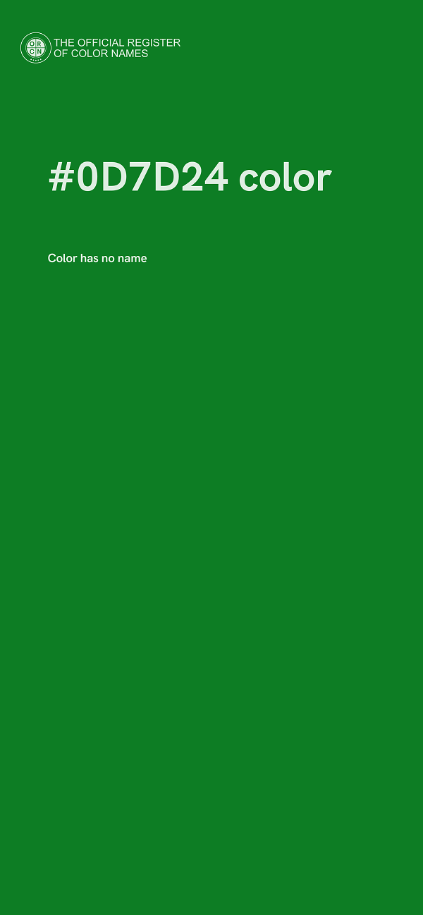 #0D7D24 color image