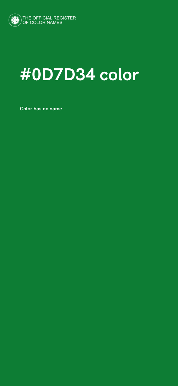 #0D7D34 color image