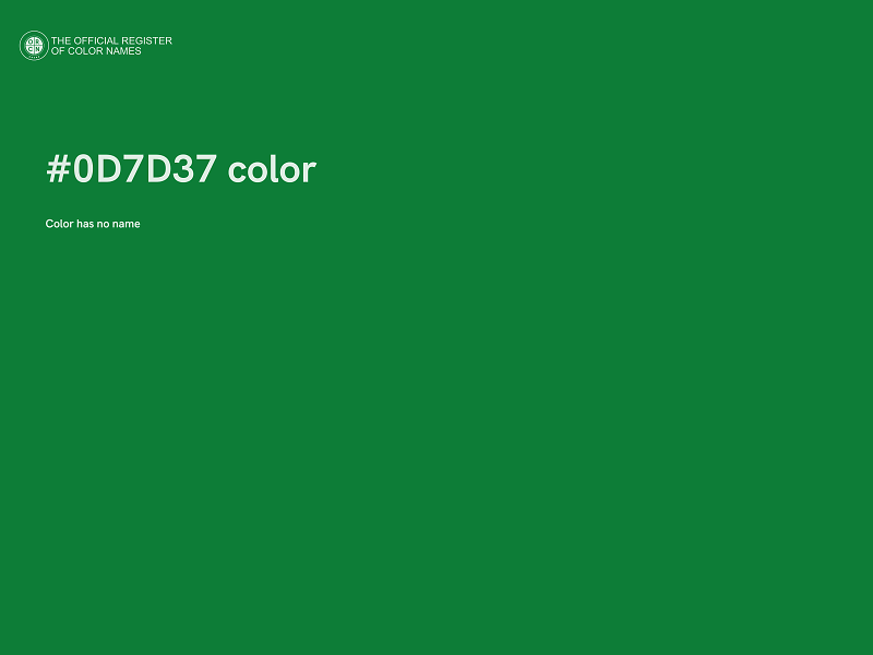 #0D7D37 color image