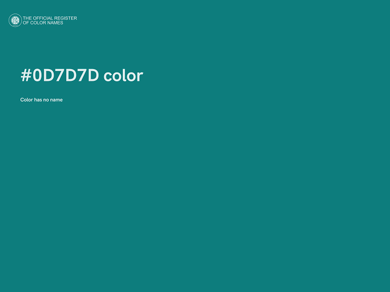 #0D7D7D color image