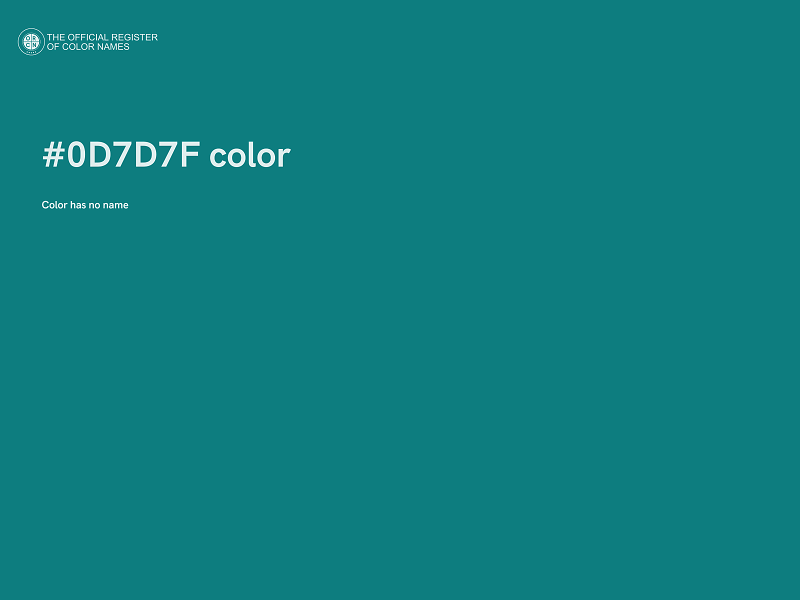 #0D7D7F color image