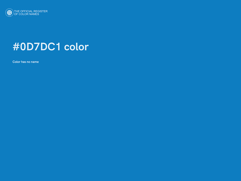 #0D7DC1 color image