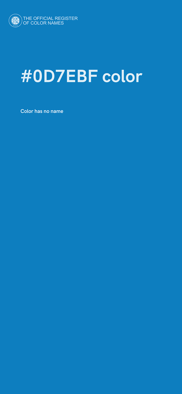 #0D7EBF color image