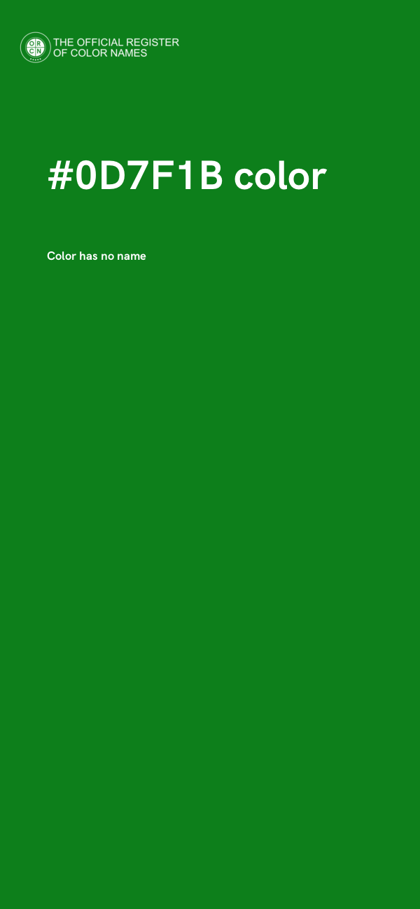 #0D7F1B color image