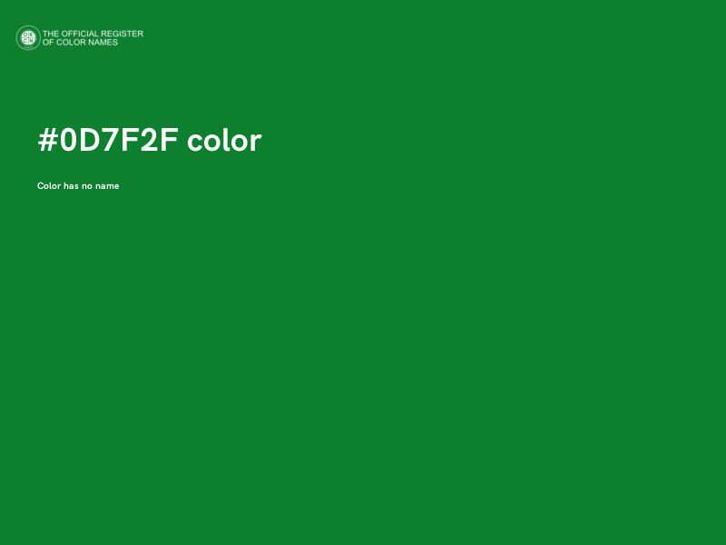 #0D7F2F color image