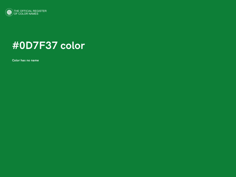 #0D7F37 color image