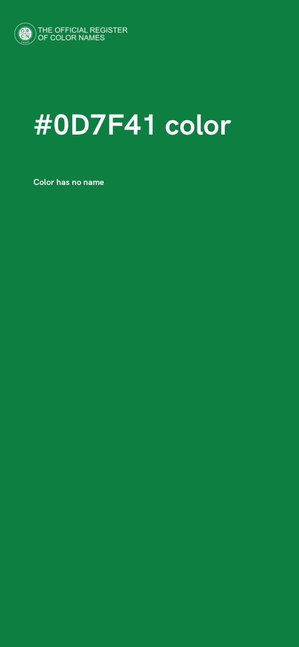 #0D7F41 color image