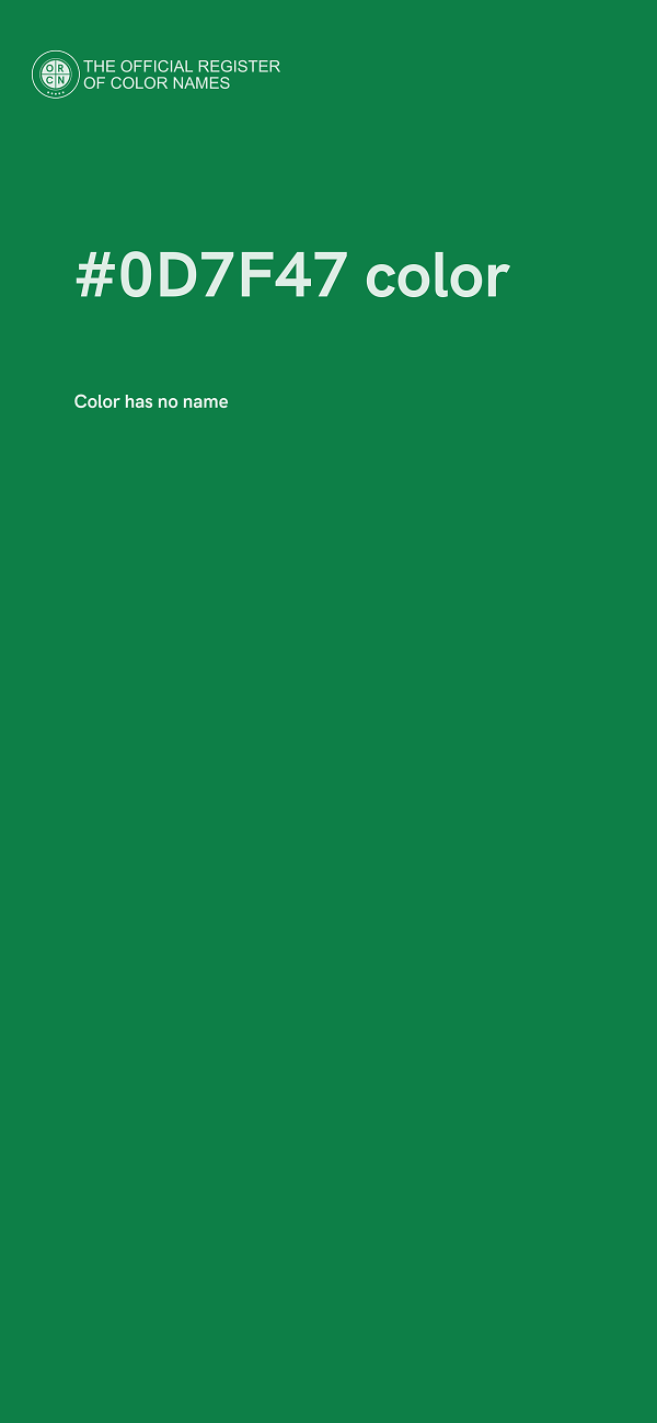 #0D7F47 color image