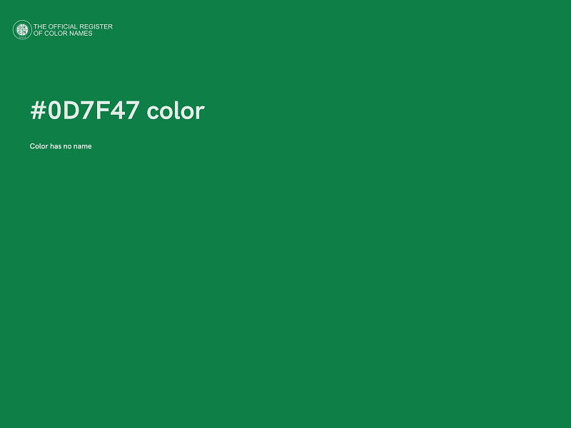 #0D7F47 color image