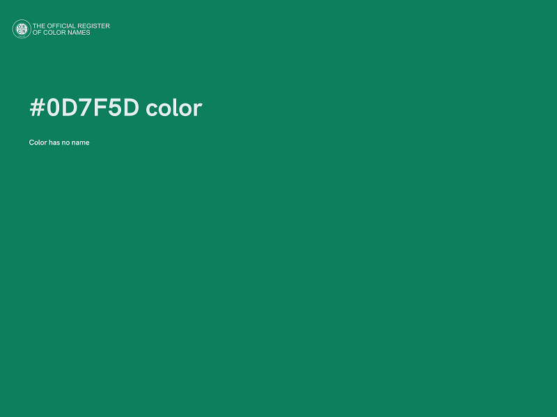#0D7F5D color image