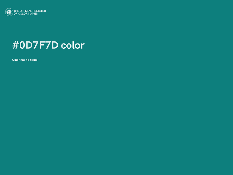 #0D7F7D color image