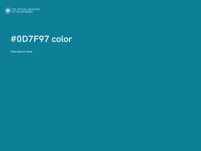 #0D7F97 color image