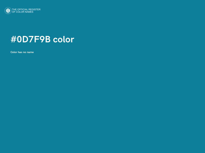 #0D7F9B color image