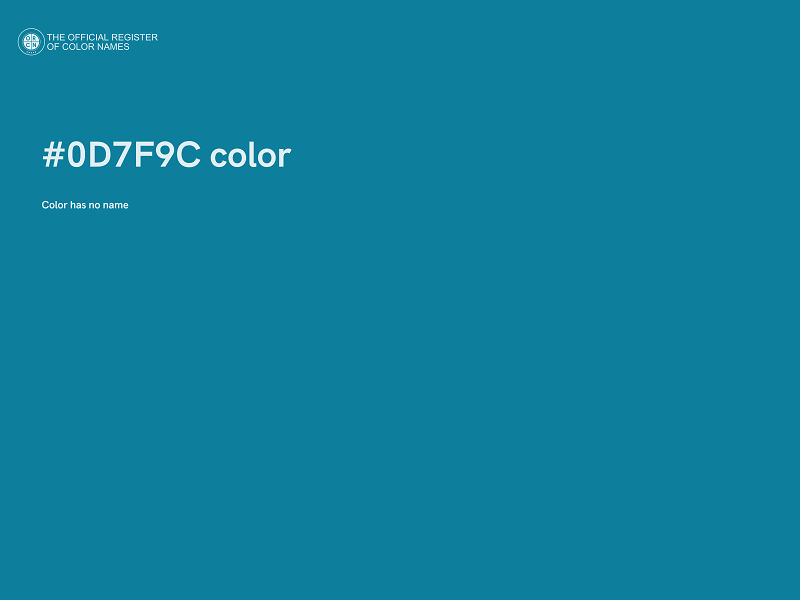 #0D7F9C color image